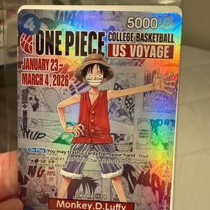 RARE Onepiece Luffy Card and Poster